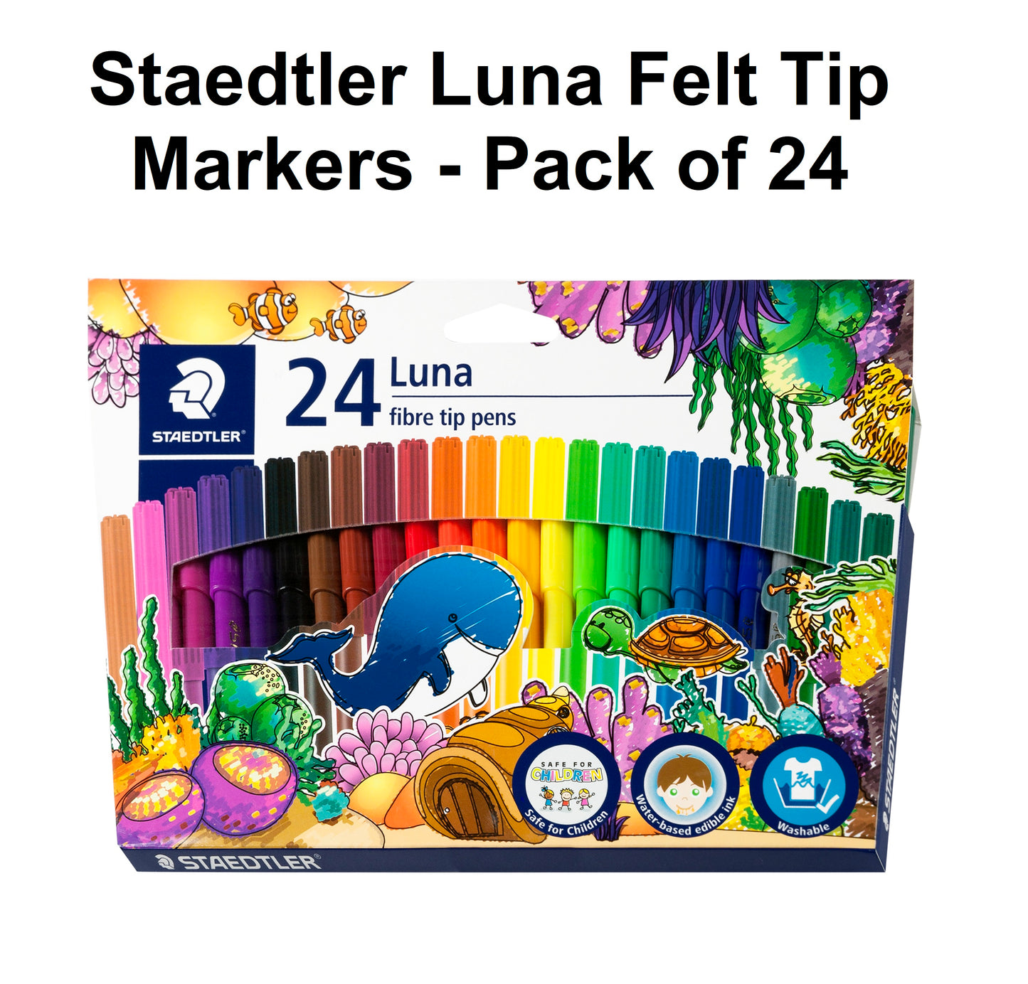 Staedtler Luna Felt Tip Markers - Pack of 24