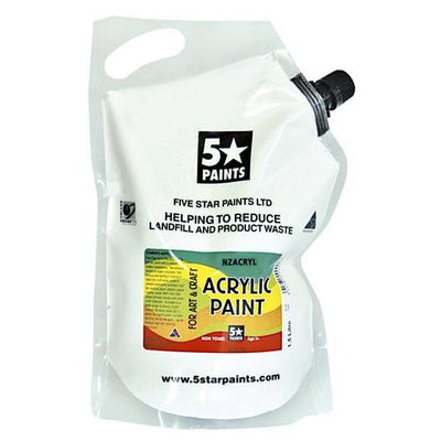 White 1.5L - Acrylic Paint Pouch (NZACRYL)
