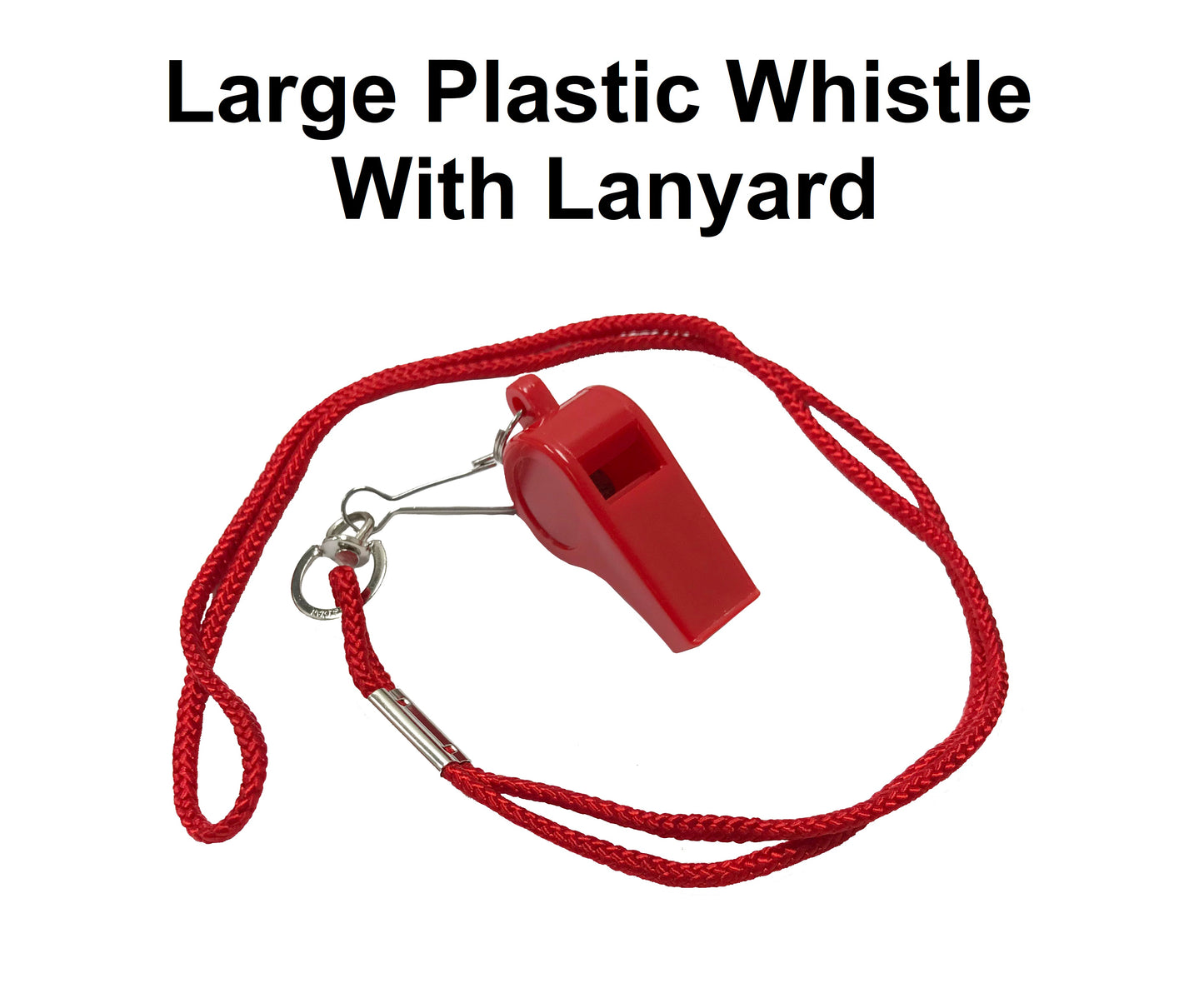 Whistle - Plastic with Lanyard - Large