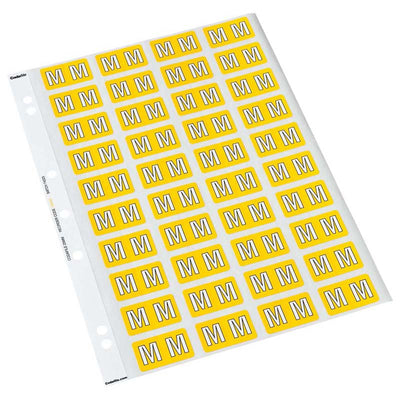 M - Codafile Labels 25mm - Pack of 5 Sheets