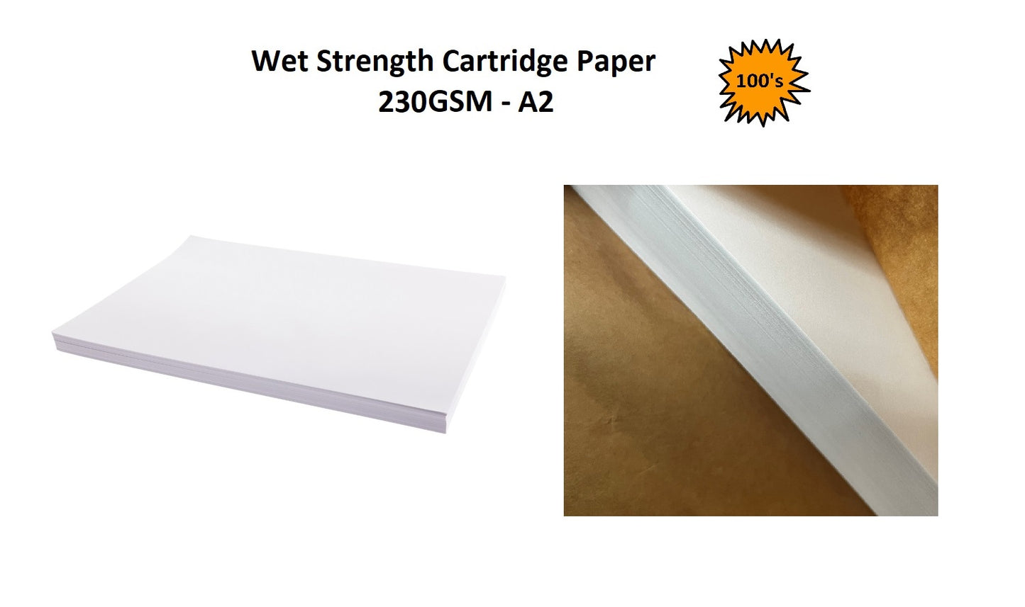 A2 - Wet Strength Cartridge Paper 230gsm 100's