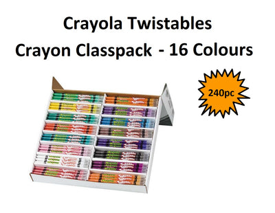 Crayola Twistable Crayons - 240's Classroom Pack