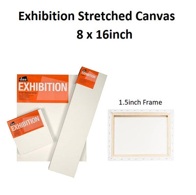 8 x 16 inch - Exhibition Stretched Canvas 1.5 inch