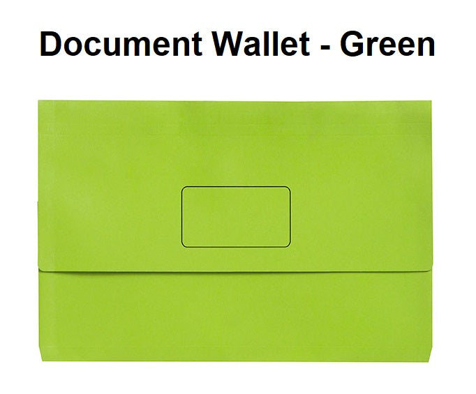 Document Wallets - Green