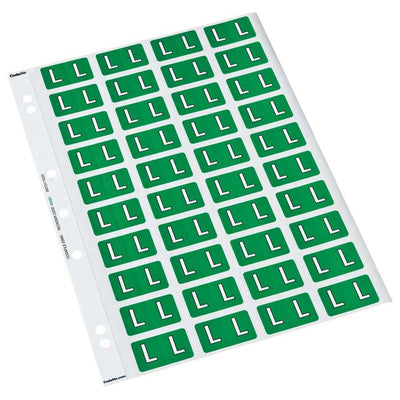 L - Codafile Labels 25mm - Pack of 5 Sheets