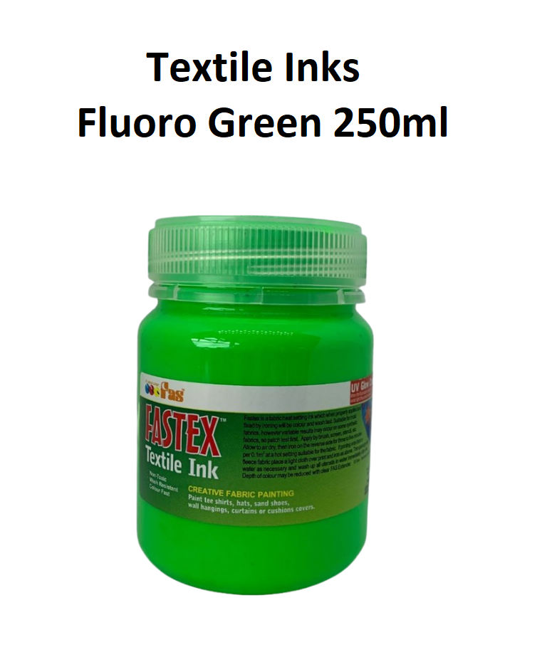 Fluoro Green 250mL - FAStex Textile Inks
