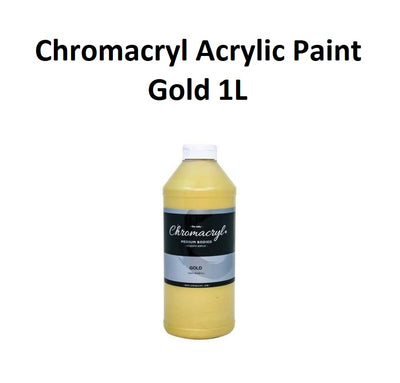 Gold 1L - Chromacryl Acrylic Paint