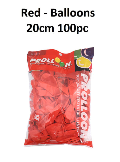 Red - Balloons (Pack of 100)