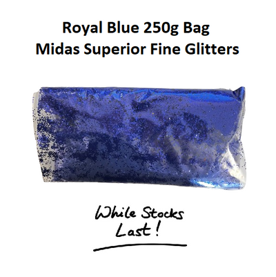 Royal Blue 250g bag - Midas Superior Fine Glitters
