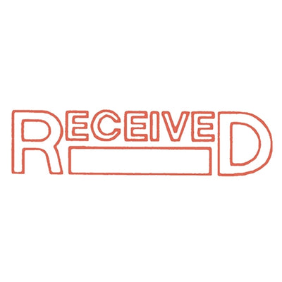 Self Inking Office Stamp - Received Date Red