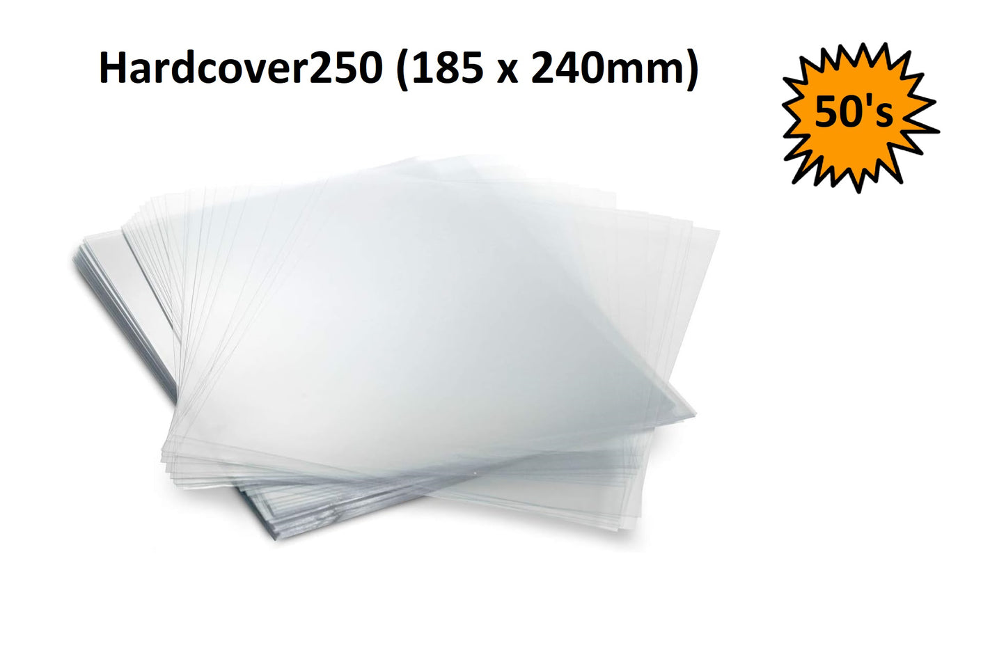 Hardcover 250 micron (185 x 240mm) - 50 Pack