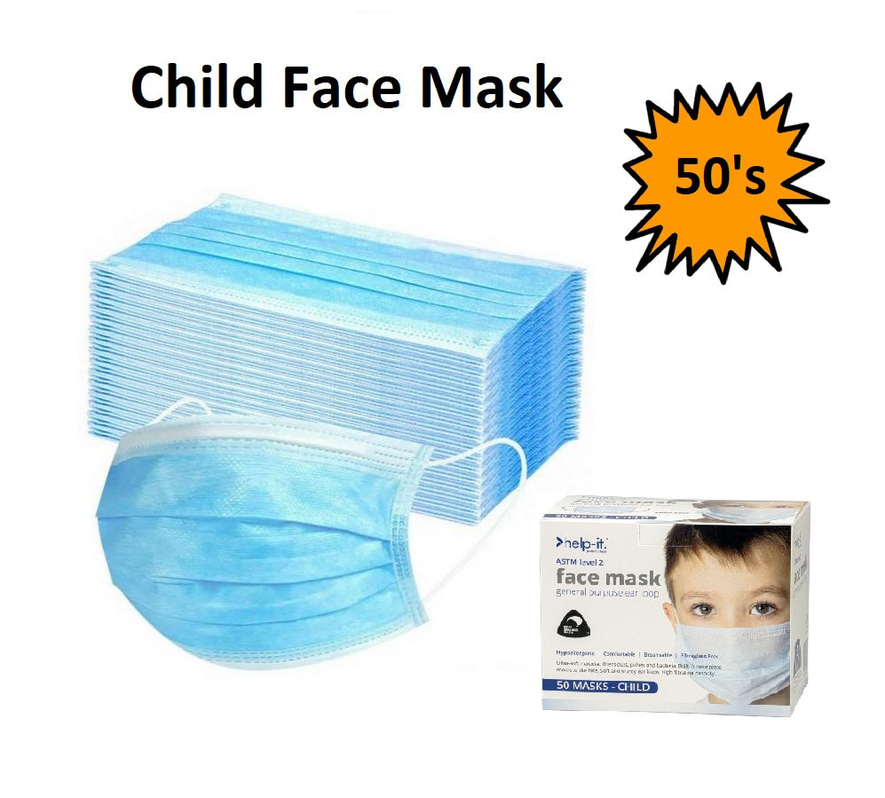 Child Face Mask, 50 per box