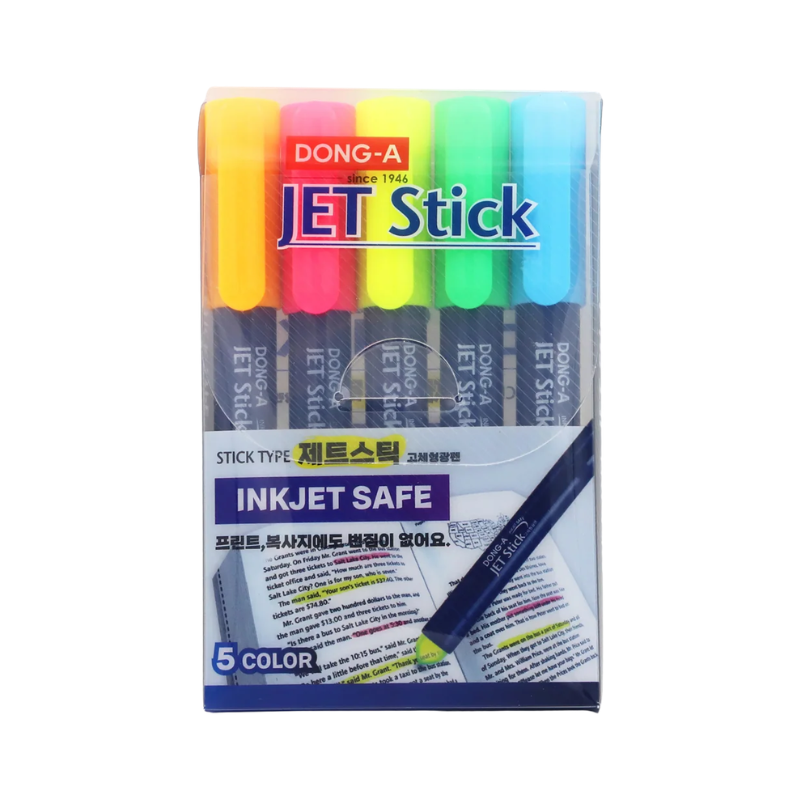 Jet Stick Highlighter - Set of 5