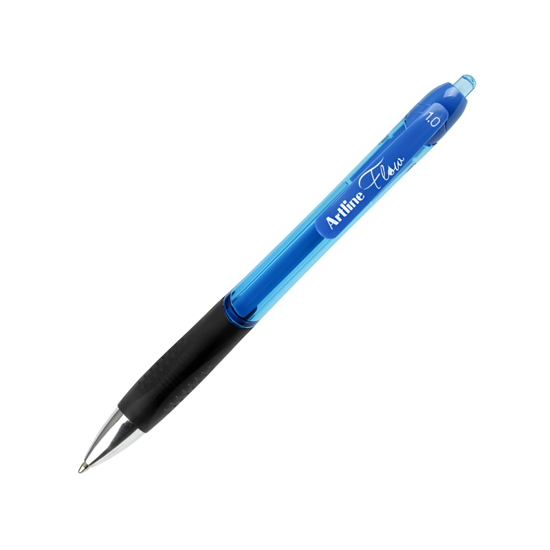 Artline Flow Retractable Gel Pen - Blue