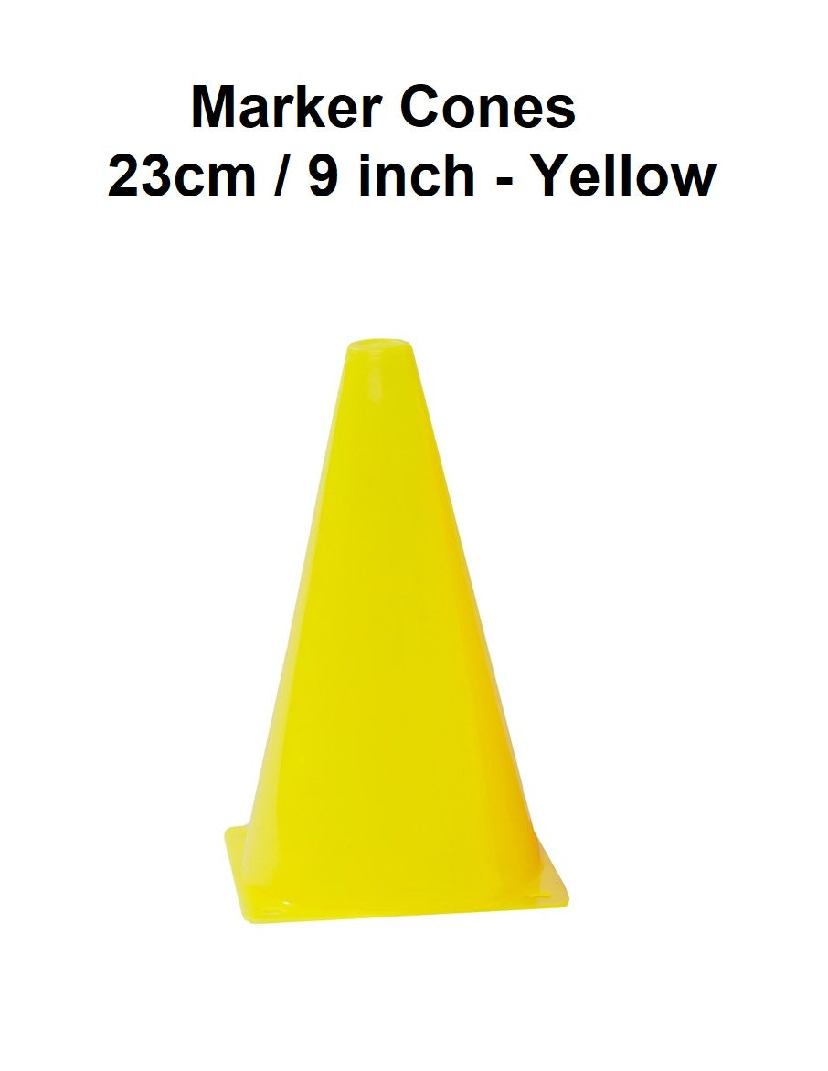 Marker Cones - 23cm / 9 inch - Yellow