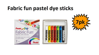 Pentel Fabric Dye Sticks - Set of 7
