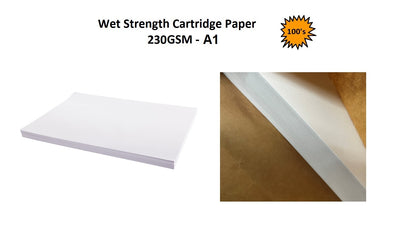 A1 - Wet Strength Cartridge Paper 230gsm 100's