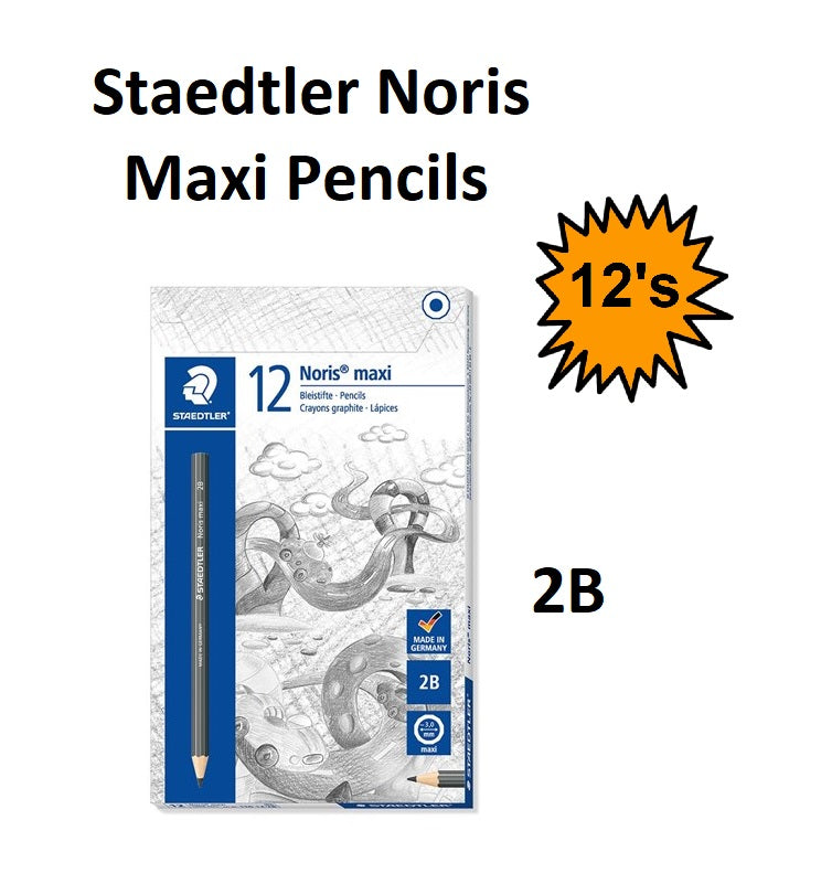 Staedtler Noris Maxi Pencils - 2B (Box 12)