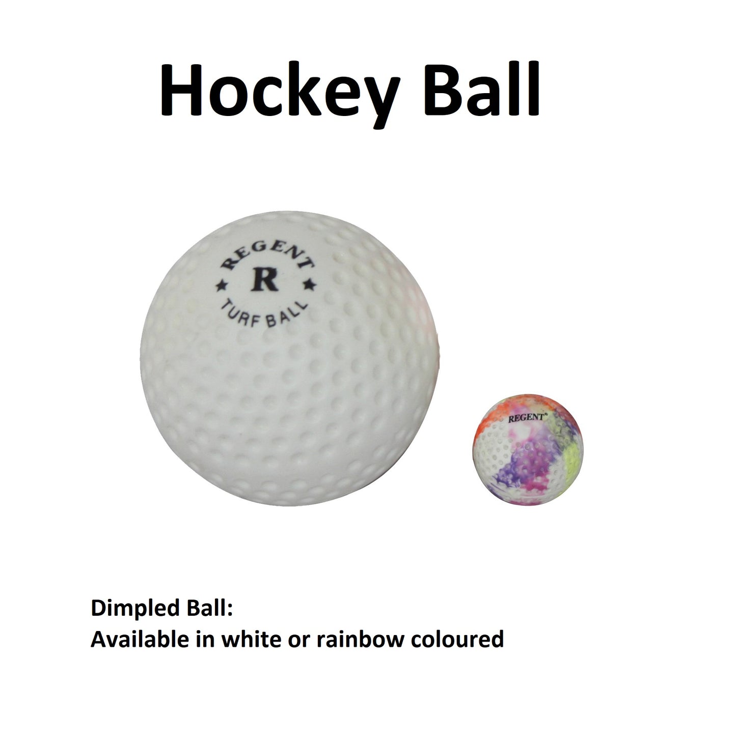 Dimpled Hockey Ball - White