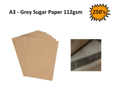A3 - Grey Sugar Paper 112gsm 250's