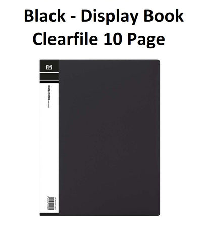 Black - A4 Clearfile 10 Page