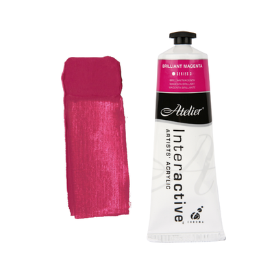 Brilliant Magenta 80ml - Atelier Acrylic Paint S3