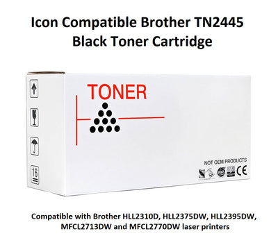Icon Compatible Brother TN2445 Black Toner Cartridge