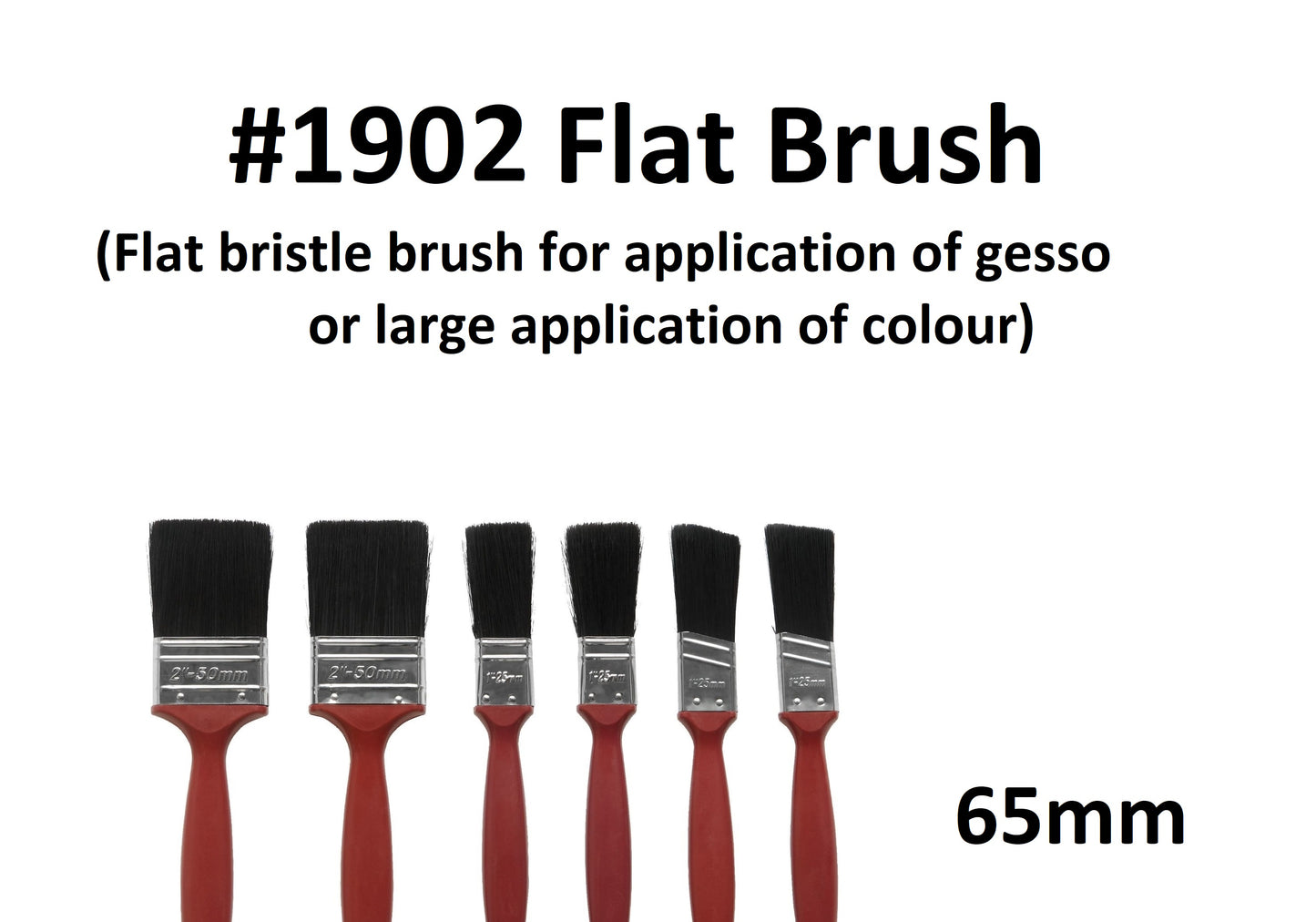 65mm - Short Handle 1901 Bristle Brush
