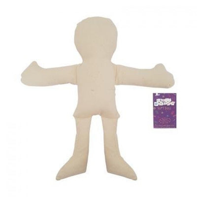 Craft Doll - Calico Kraft Fabric Doll 25cm