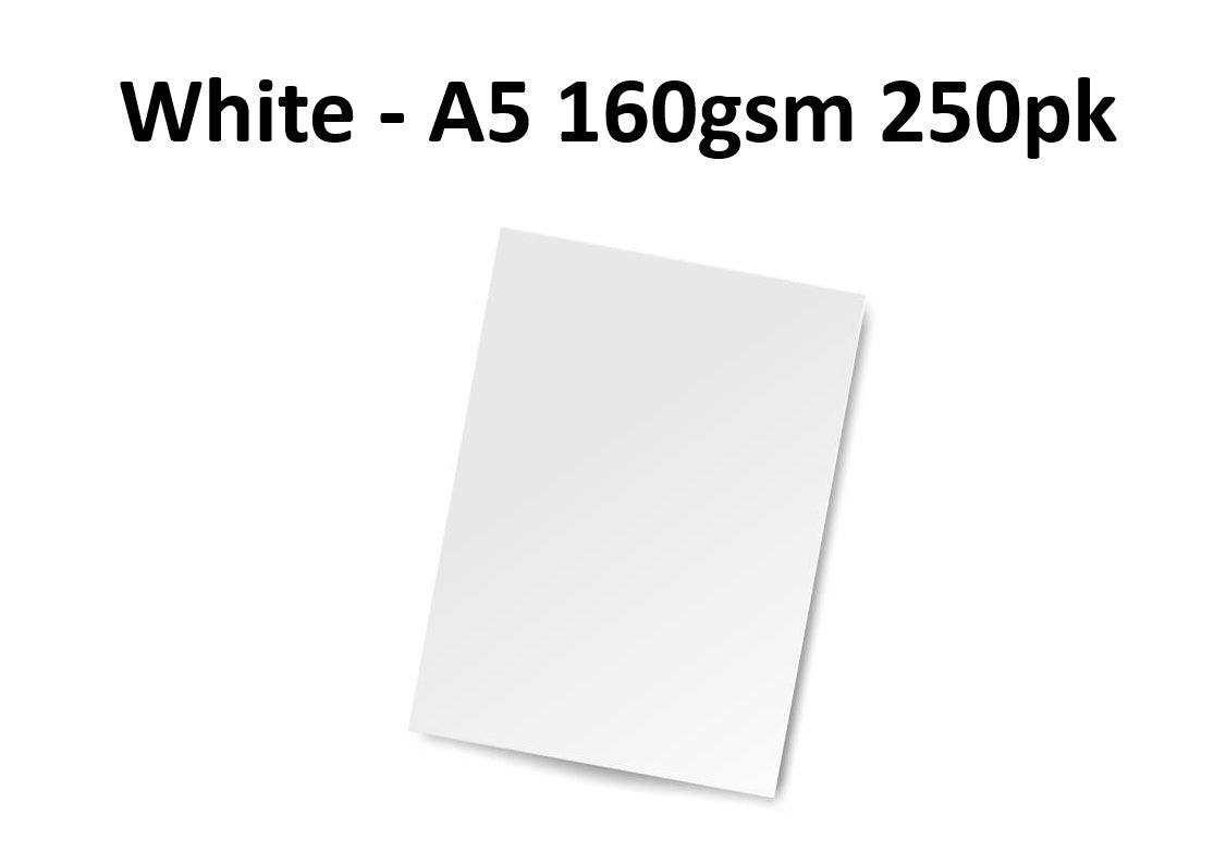 A5 White Card 160gsm (250 sheets)