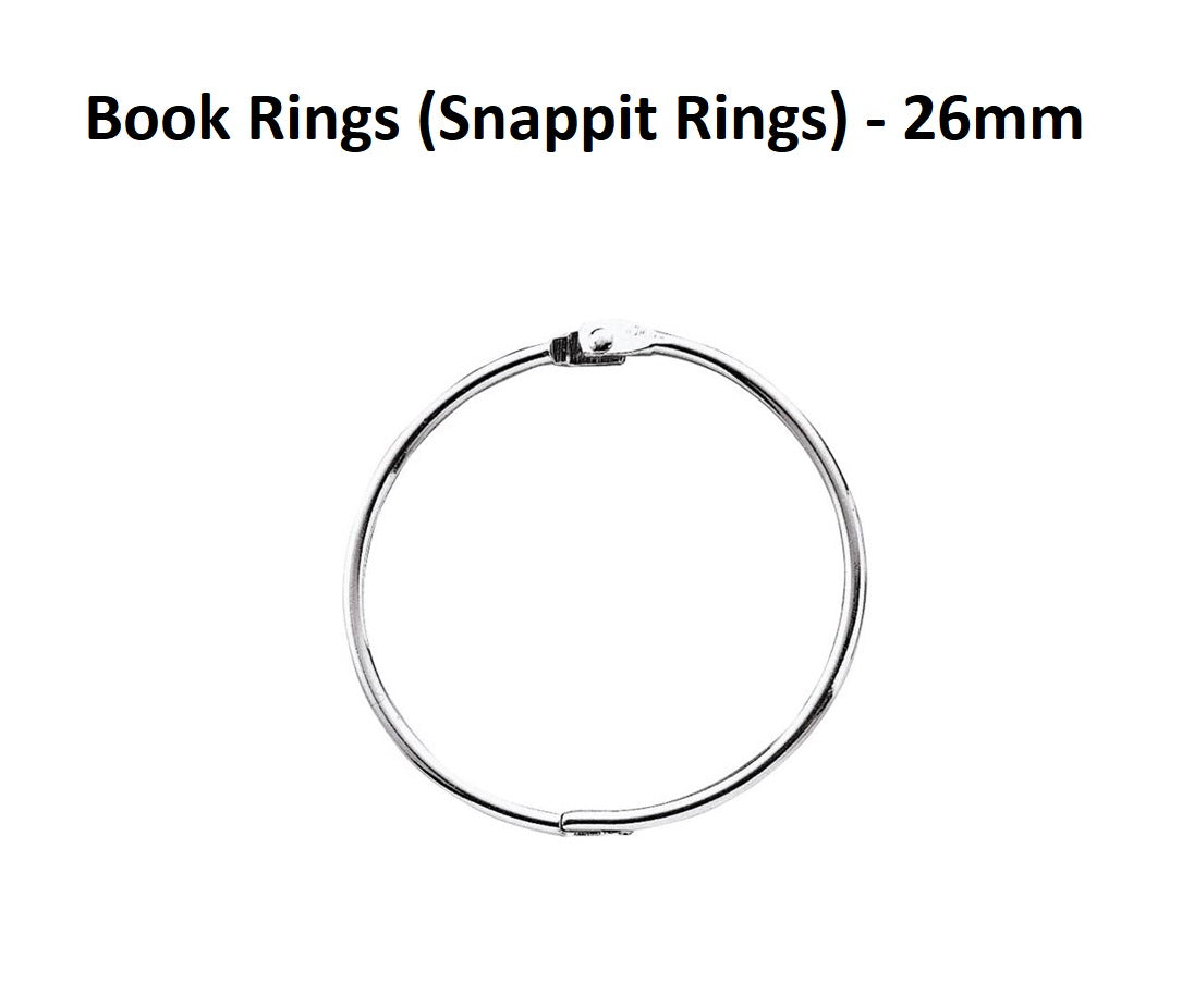 Book Rings (Snappit Rings) - 26mm