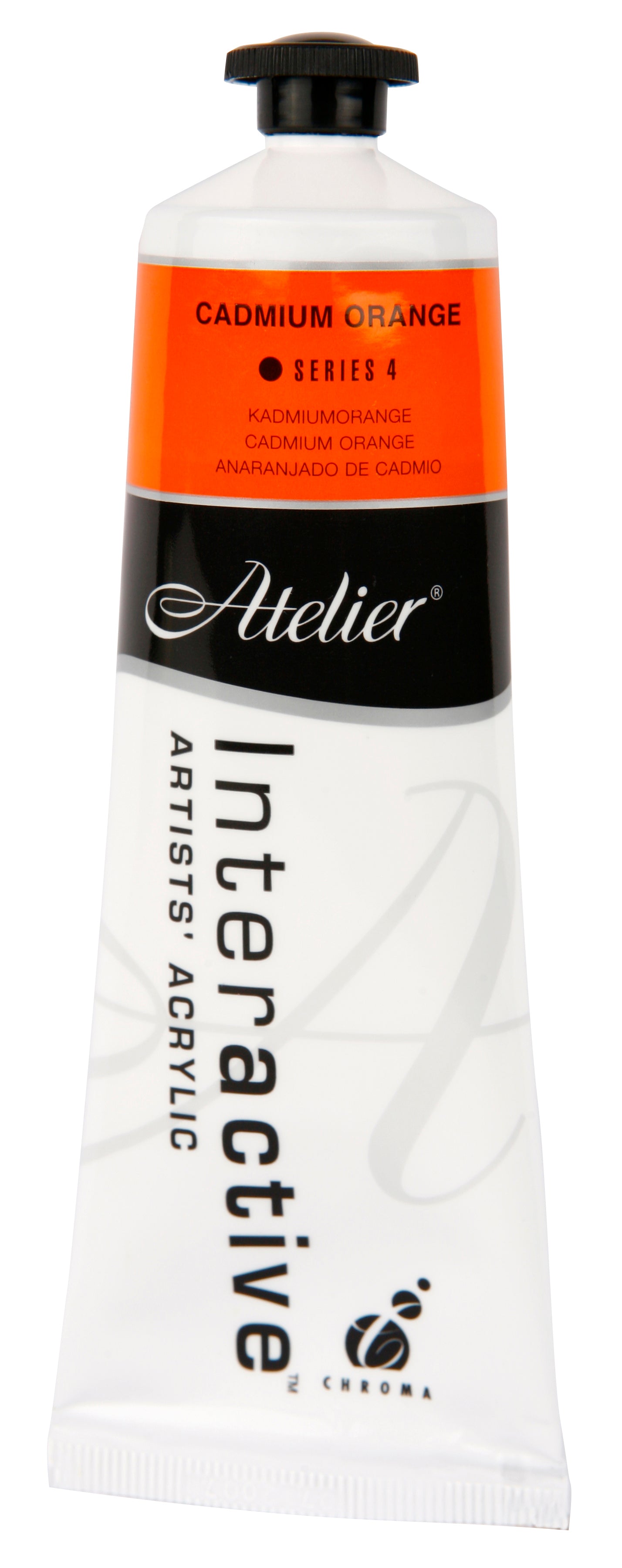 Cadmium Orange 80ml - Atelier Acrylic Paint S4