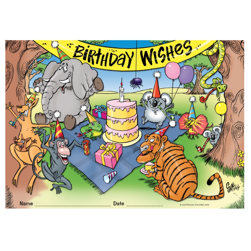 Birthday Wishes - Certificates (Pack of 35)
