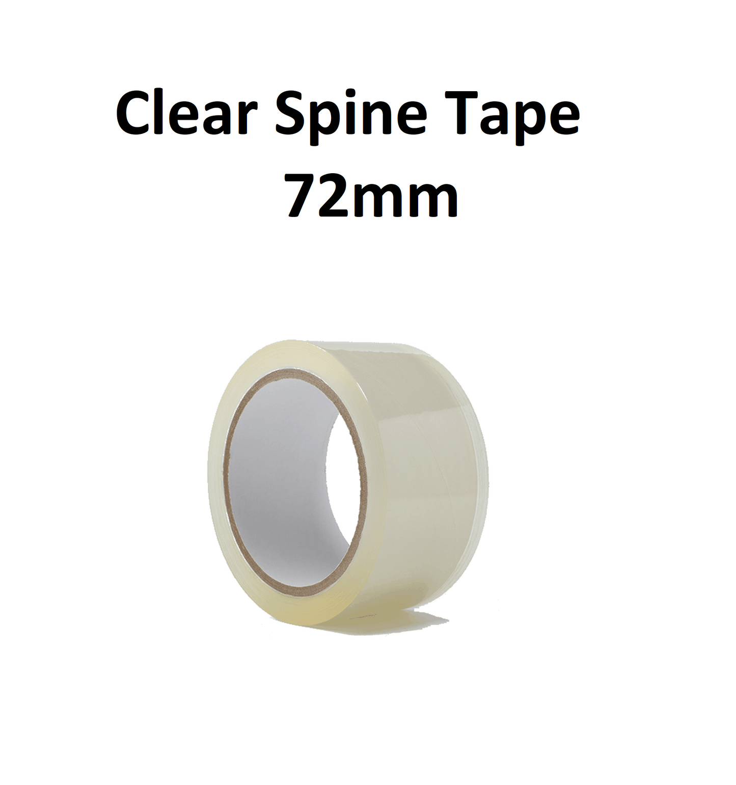 Clear Spine Tape - 72mm x 50m