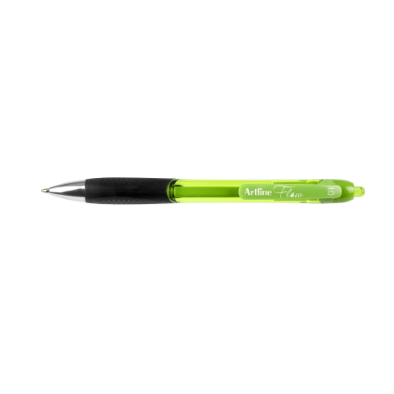 Artline Flow Retractable Gel Pen - Lime