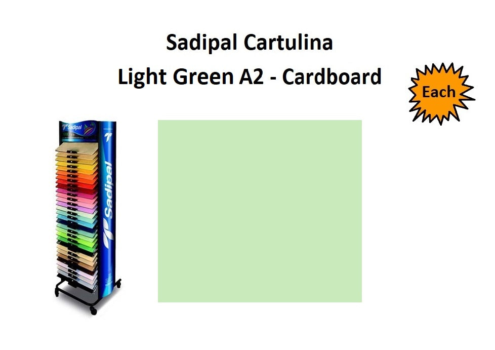 A2 - Cardboard - Single Sheets - Light Green