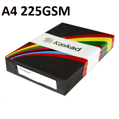 A4 Raven Black - Kaskad 225gsm 100 sheets