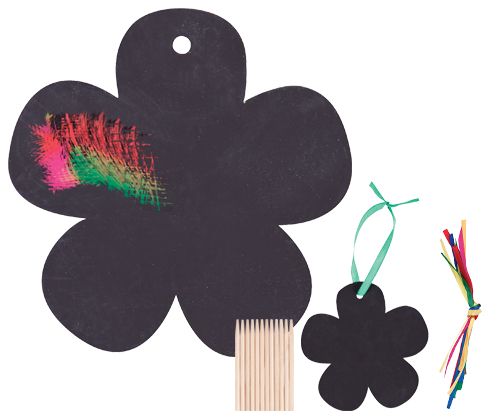 Scratch Art Flowers - Packet 12