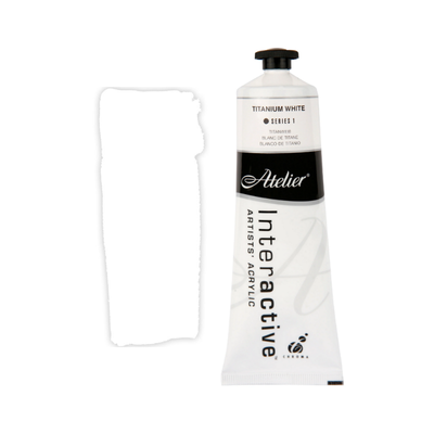 Titanium White 80ml - Atelier Acrylic Paint S1