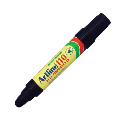 Black - Artline 110 Jumbo Markers - Bullet Tip