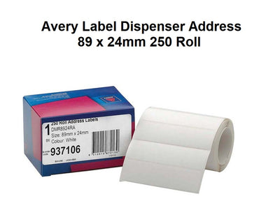 Roll Address Labels - 89 x 24mm - 250's