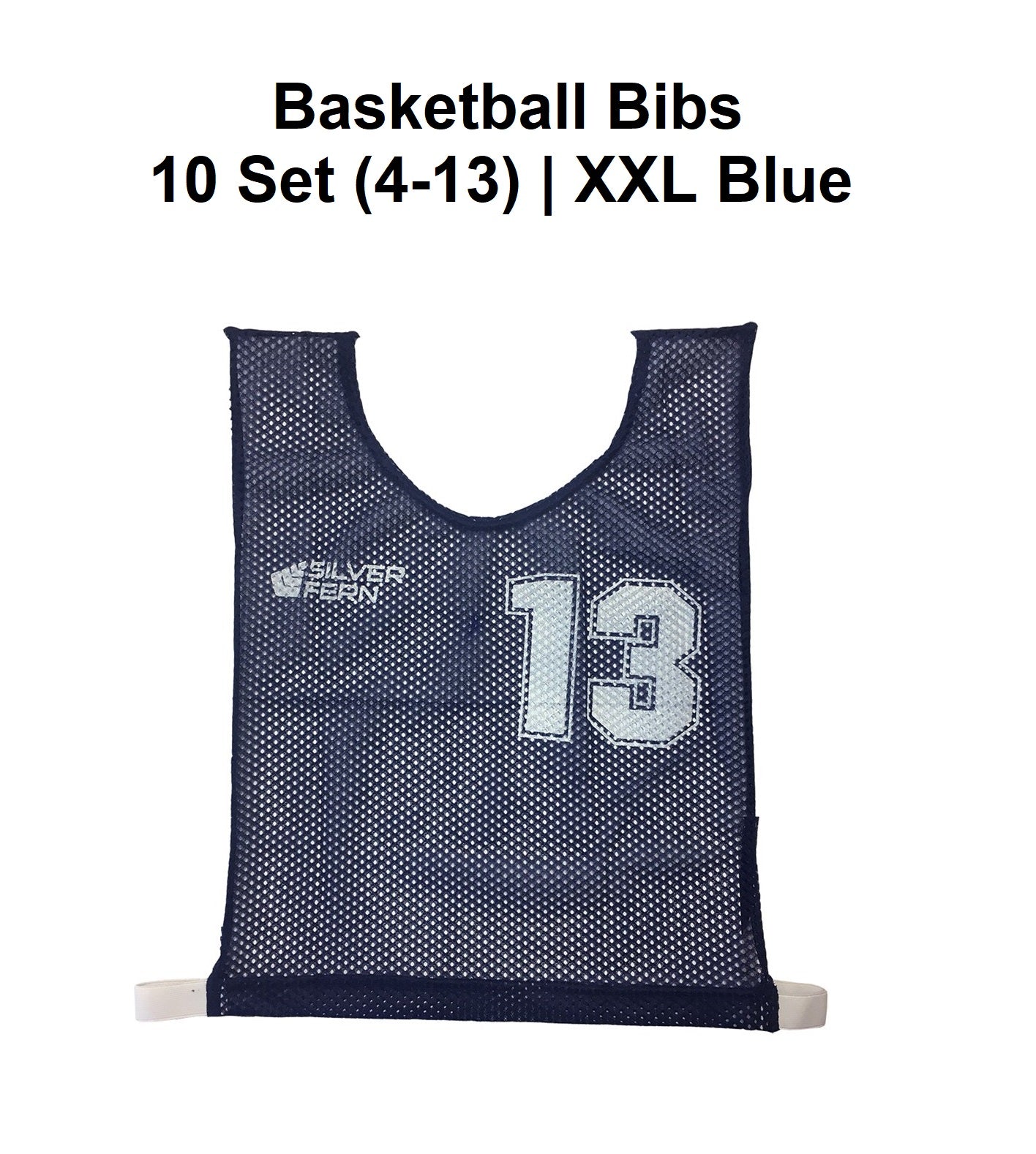 Basketball Bibs - 10 Set (4-13) | XXL Blue