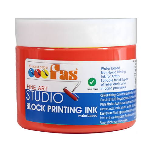 Brill Red (Napthol) 120mL - FAS Studio Printing Ink (Waterbased)