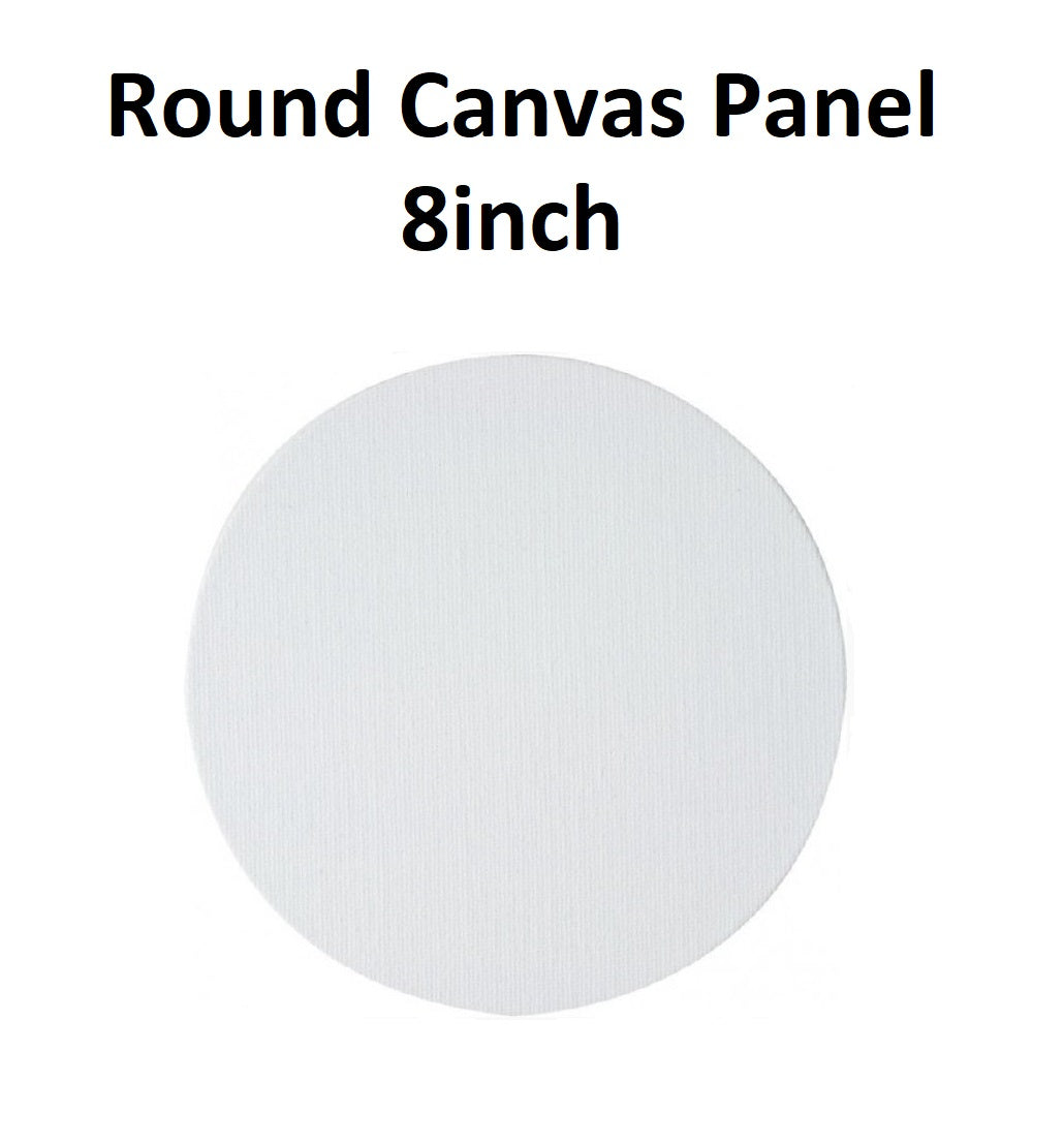 8 inch - Round Canvas Panel