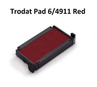 Red - Trodat 4911 Ink Pad Refill
