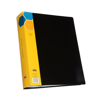 Black only - A4 Clearfile 100 Page - NO CASE