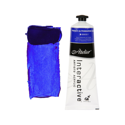 French Ultramarine Blue 80ml - Atelier Acrylic Paint S2
