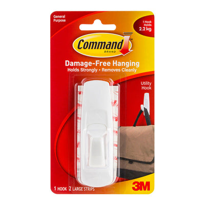 Command Hooks - Large White (Pack of 1)