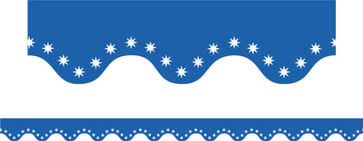 Blue - Scalloped Borders (Pack of 12)