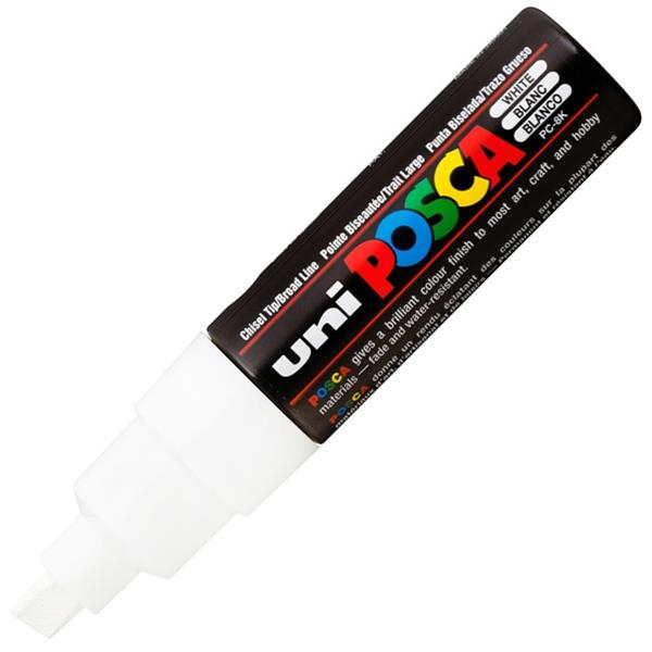 White - Posca Paint Markers (Chisel Tip)